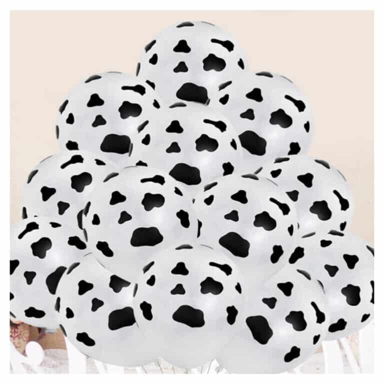 Cow Latex Balloons-10 Piece - Pretty Party Shop