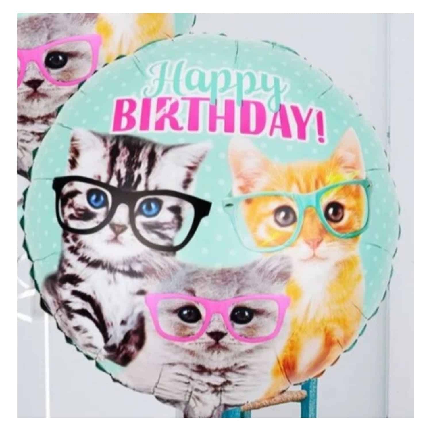 Cat Happy Birthday Foil Balloon 1 10346