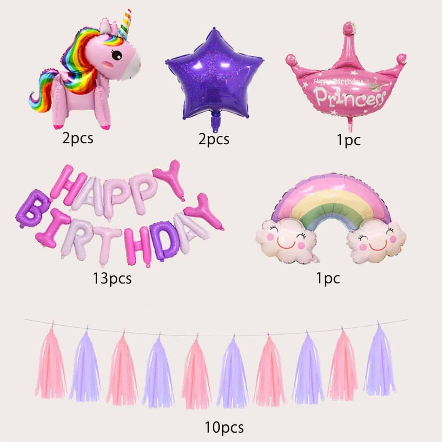Unicorn Happy Birthday Set -29 Piece 2 104352 1