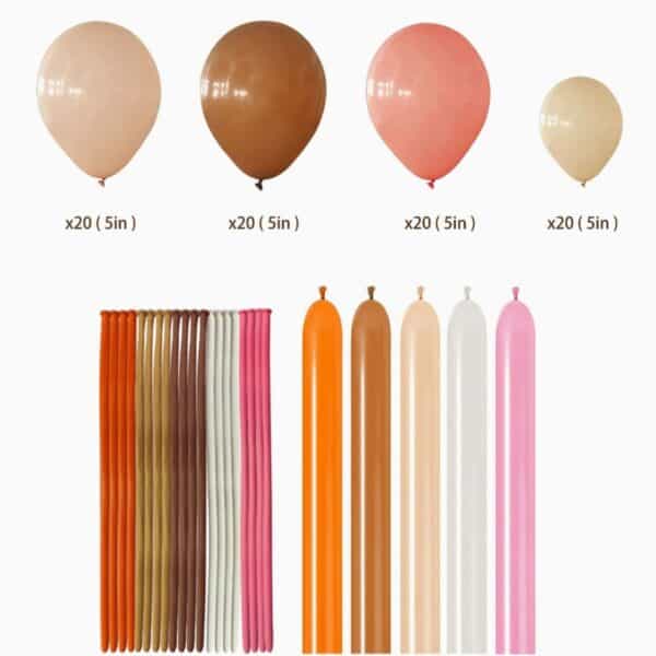 Boho Rainbow 100 Piece Balloon Set