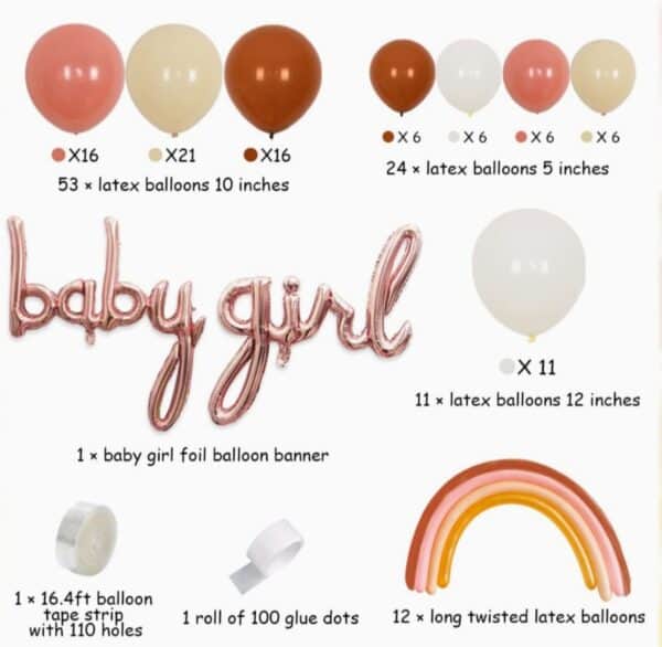 Boho Rainbow Baby Girl Garland Kit