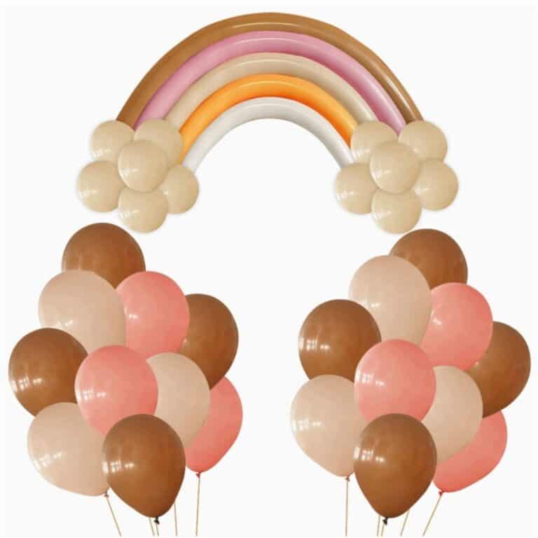Boho Rainbow Balloon Set 100 Piece Pretty Party Shop