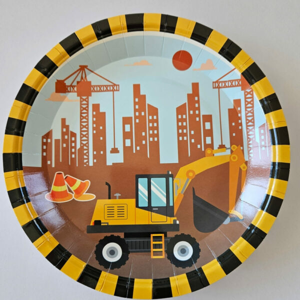 Construction Themed Party Plates