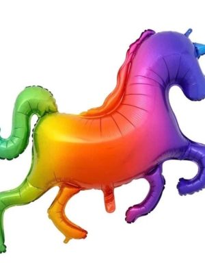 Giant Rainbow Unicorn Foil Balloon Unicorn Party Decor