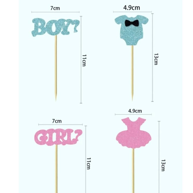 Gender Reveal Cupcake Toppers Near Me at Benito Ruckman blog