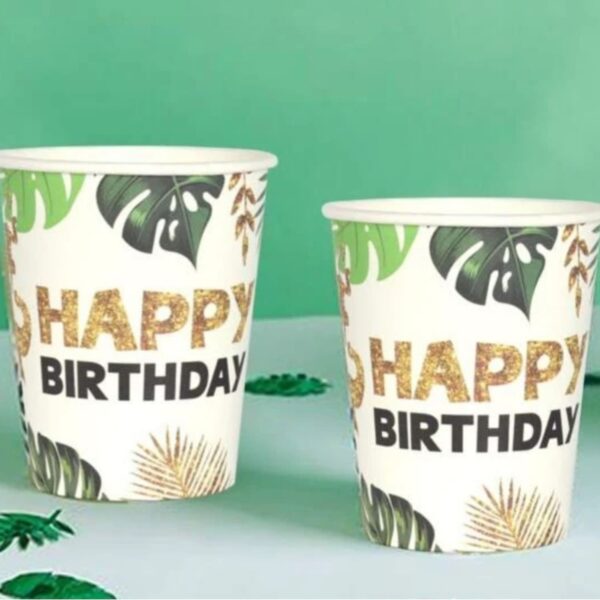 Happy Birthday Safari Paper Cups 8 Piece 1