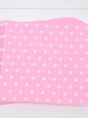 Pink with White Polka Dot Serviettes