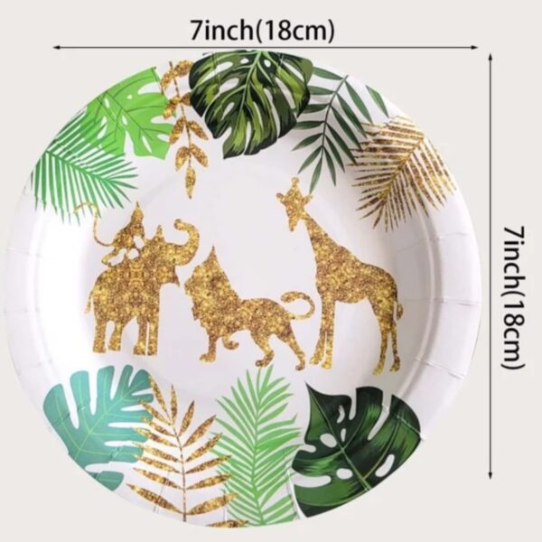 Safari Animal Themed Paper Plates 1
