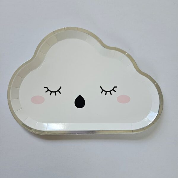 Sleepy Cloud Shaped Plate