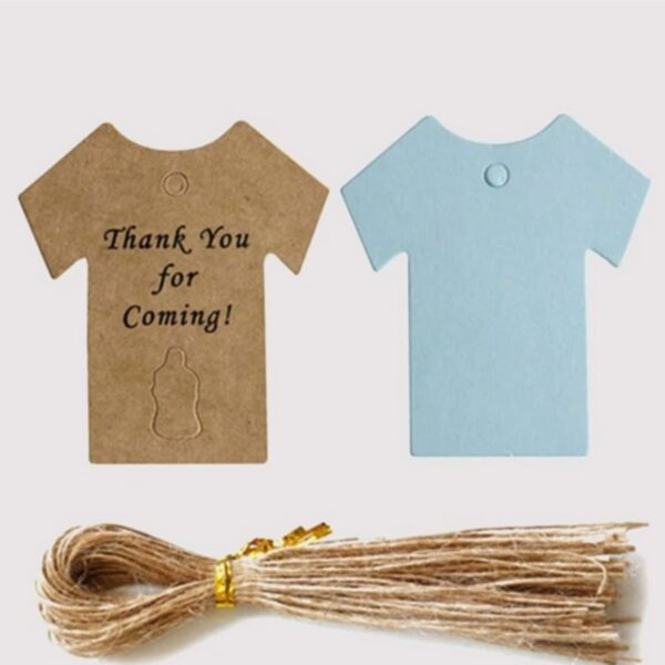 Thank You For Coming Baby Boy Gift Tag 1