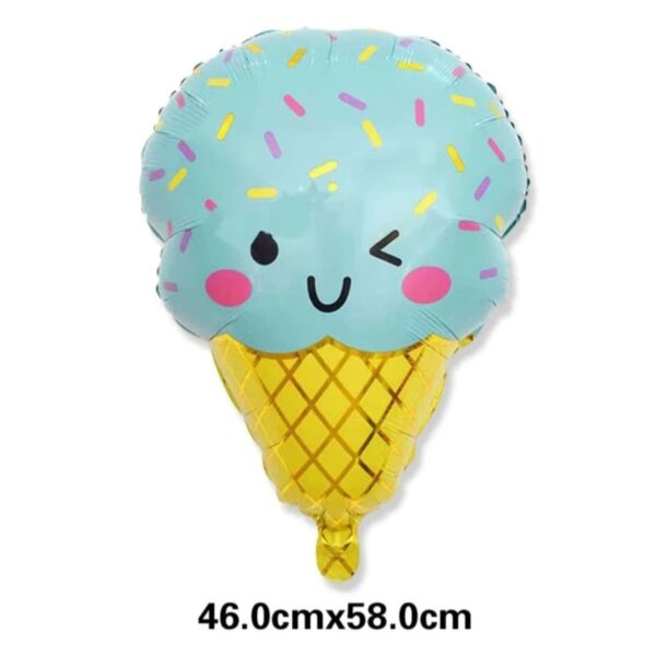 Cute Ice Cream Cone Foil Balloon