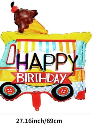 Ice Cream Truck Foil Balloon