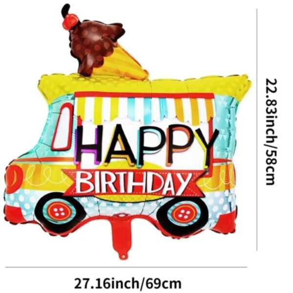 Ice Cream Truck Foil Balloon