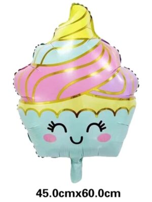 Swirley Ice Cream Foil Balloon