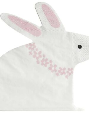 20 Piece Bunny Shaped Serviettes