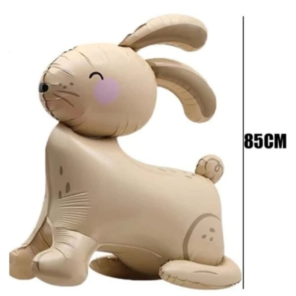 3D Bunny Shaped Balloon Nude Colour