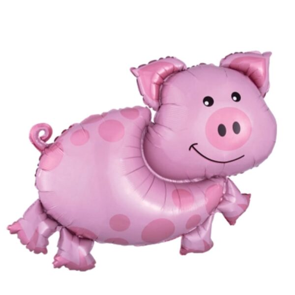 Anagram Pink Pig Shaped Foil Balloon