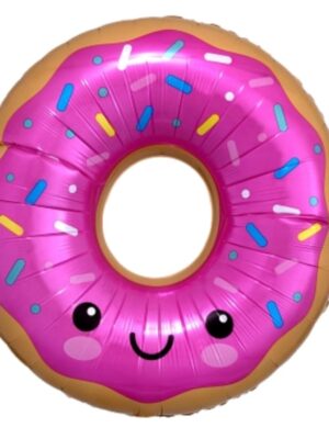 Anagram Smiley Donut Foil Balloon