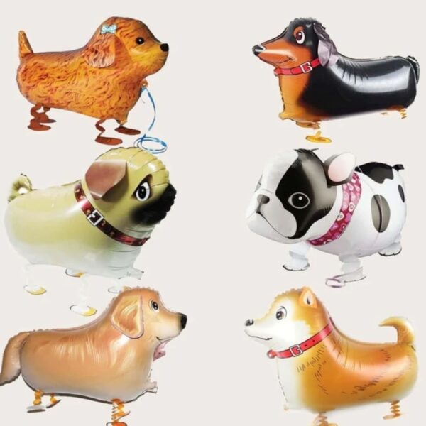 Assorted Dog Walking Balloons