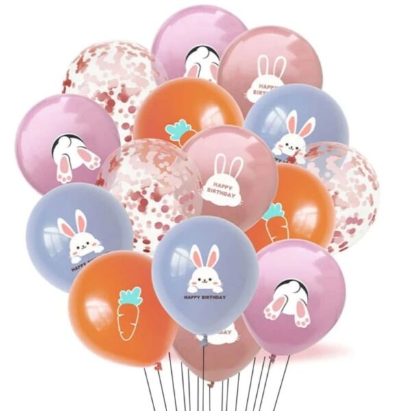 Bunny Happy Birthday Balloons