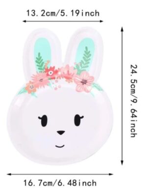 Bunny Shaped Paper Plates