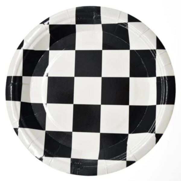 Checkered Paper Plates