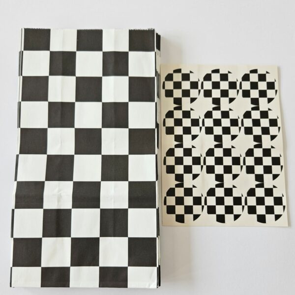 Checkered Racing Car Favor Bags 12 Piece