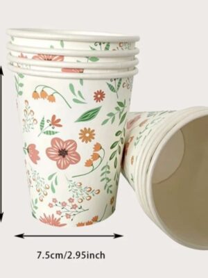 Floral Paper Cups