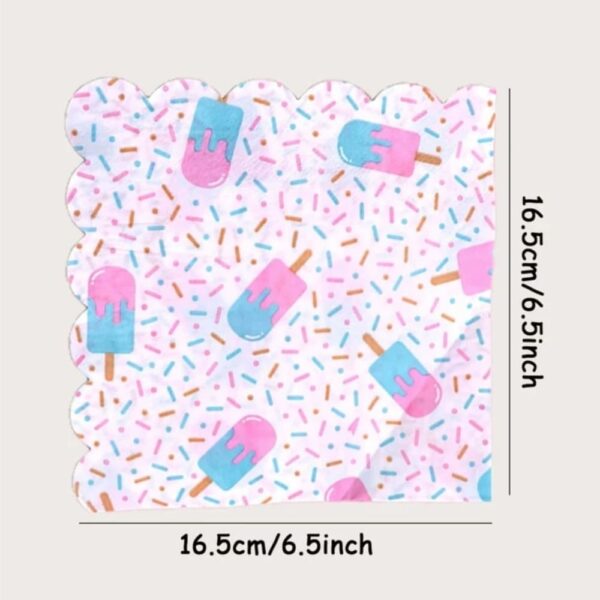 Ice Cream Themed Serviettes