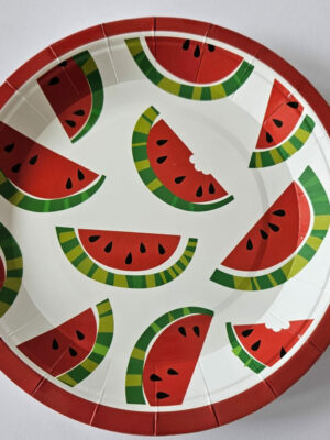 Juicy Water Melon Plates 10 Piece