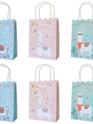 Llama Favor Bags 6 Piece