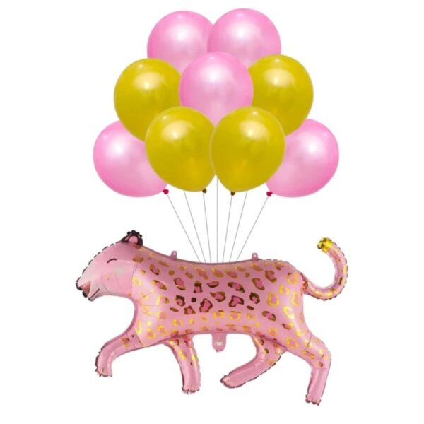 Pink Leopard Balloon Set