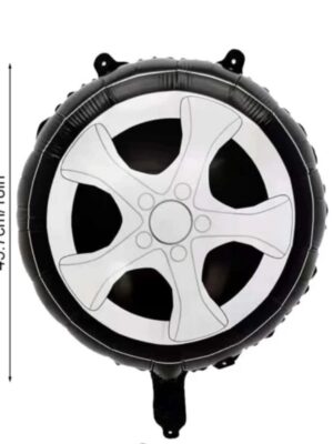 Racing Car Wheel Shaped Foil Balloon