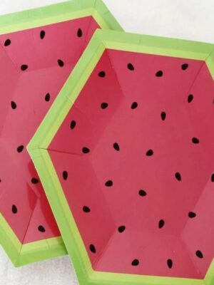 Watermelon Paper Plates