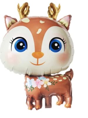 Woodland Deer Shaped Foil Balloon