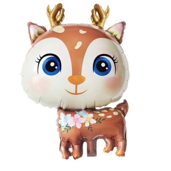 Woodland Deer Shaped Foil Balloon