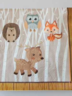 Woodland Serviettes 20 Piece