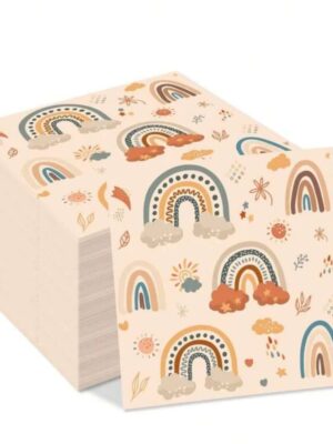 Boho Rainbow Paper Serviettes