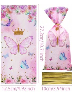 Butterfly Party Favor Bags 10 Piece