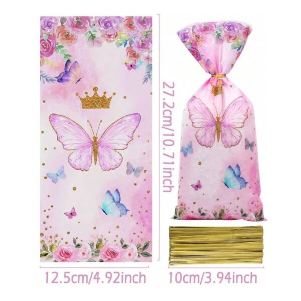 Butterfly Party Favor Bags 10 Piece
