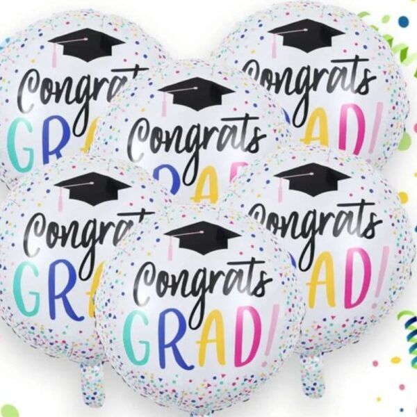 Congrats Grad 2 Piece Round Foil Balloon