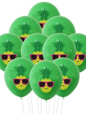 Cool Pineapple Latex Balloons 5 Piece