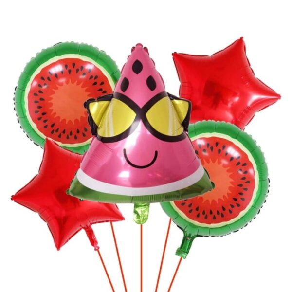 Cool Watermelon Foil Balloons 5 Piece