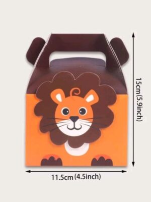 Cute Cartoon Lion Favor Boxes