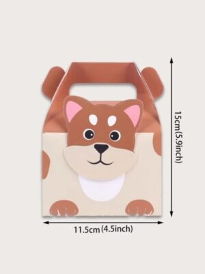 Cute Dog Favor Boxes 5 Piece