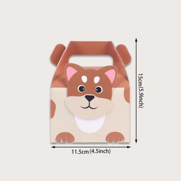 Cute Dog Favor Boxes 5 Piece