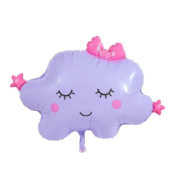Cute Pastel Purple Cloud Shaped Balloon