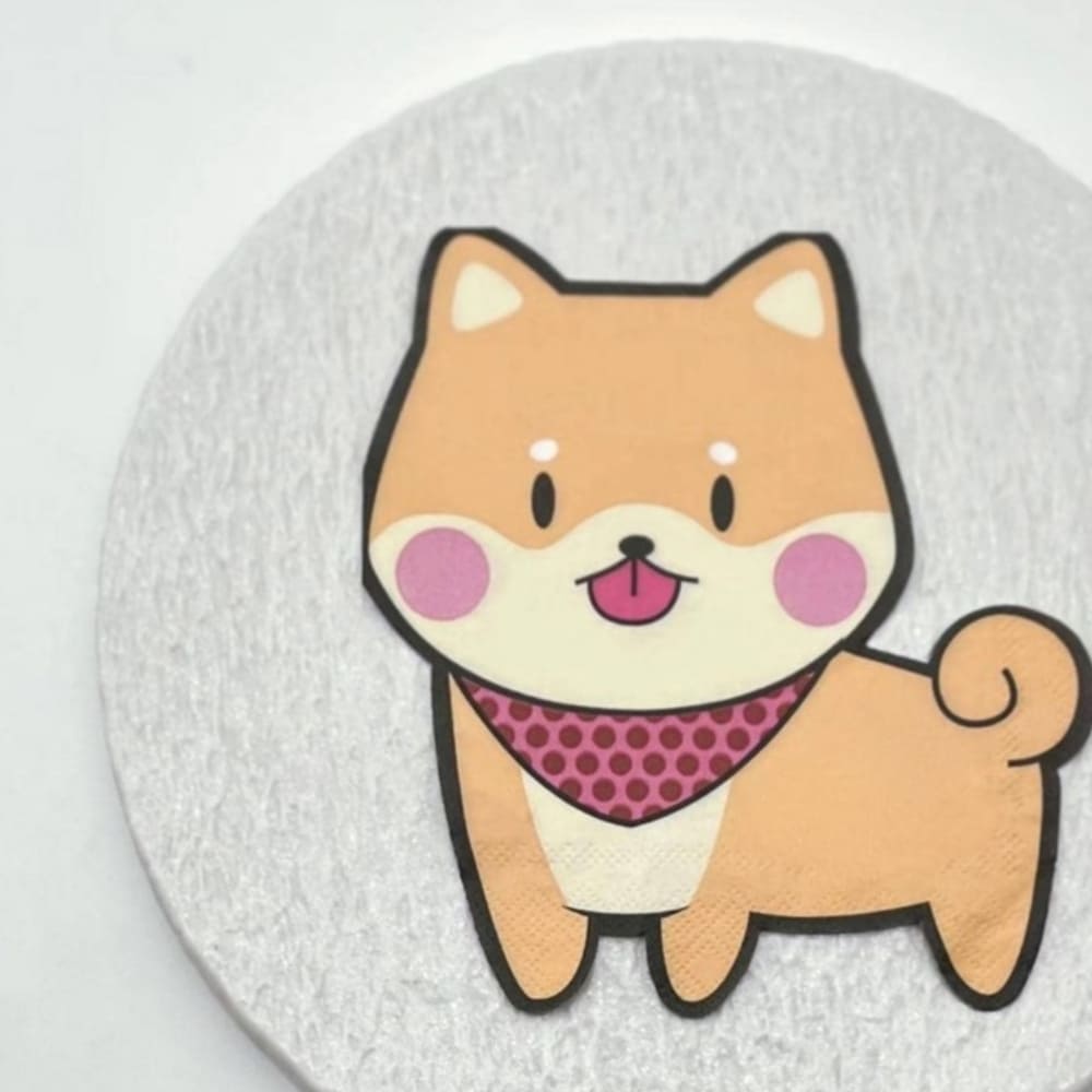 Cute Dog Shaped Serviette 1 Dog Shaped Serviette 20 Piece