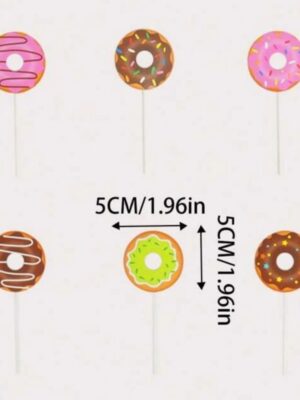 Donut Cupcake Toppers 6 Piece