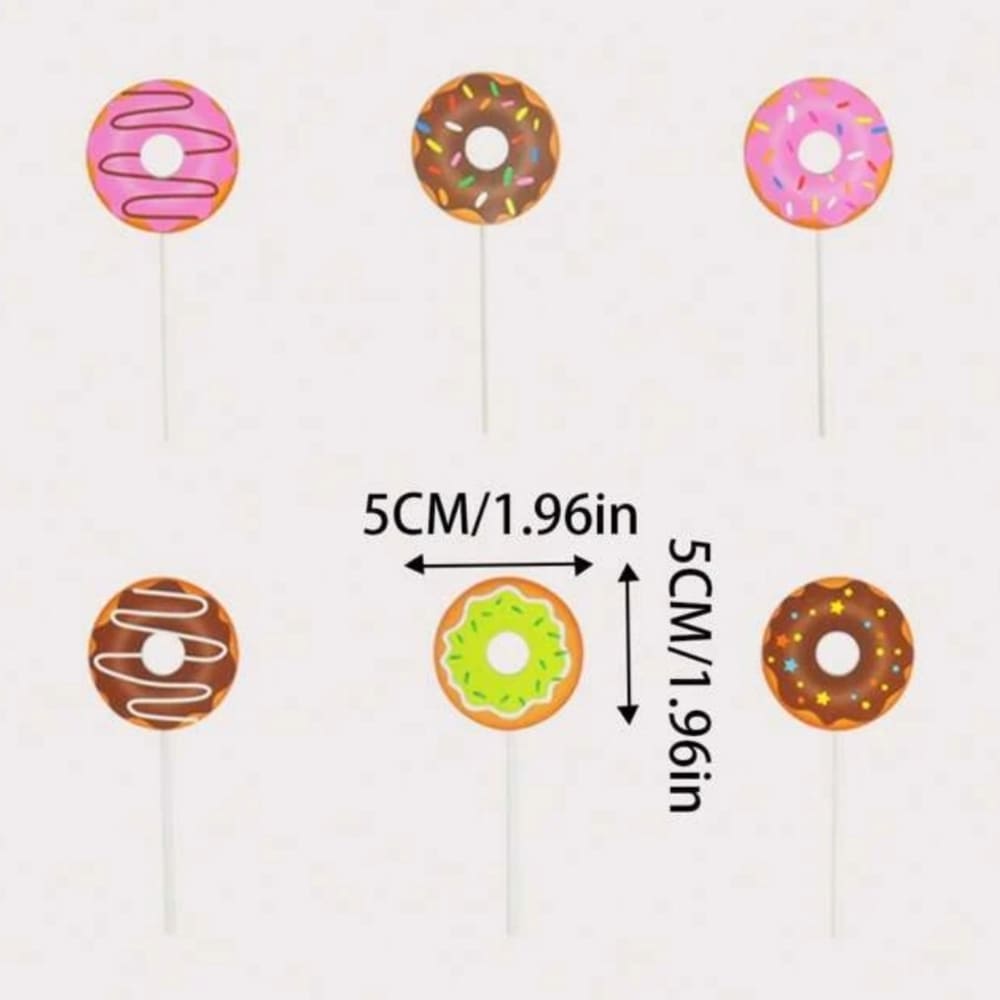 Donut Cupcake Toppers 1 Donut Cupcake Toppers 6 Piece
